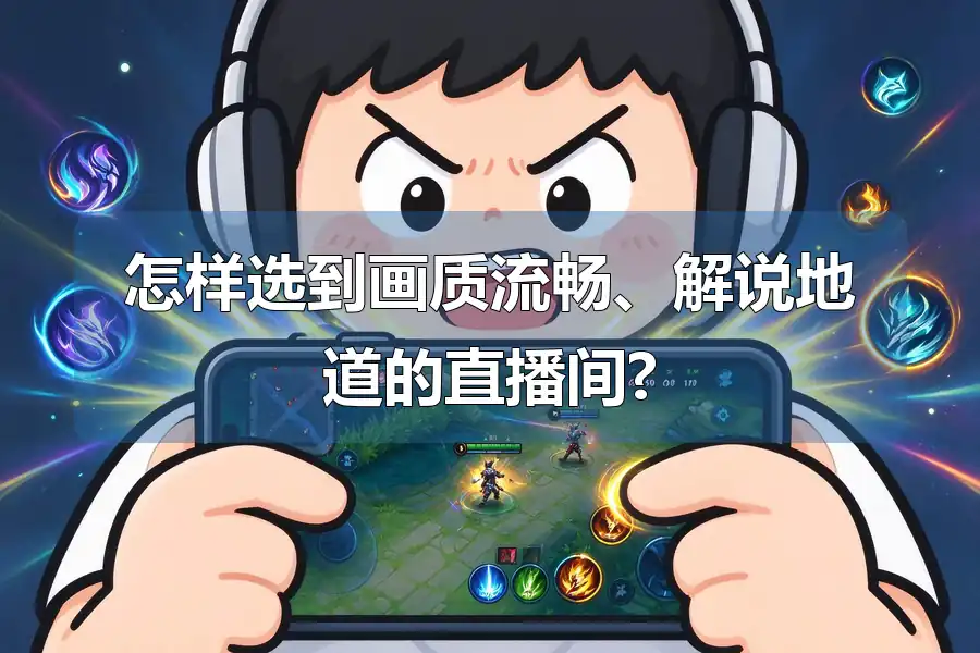 怎样选到画质流畅、解说地道的直播间?